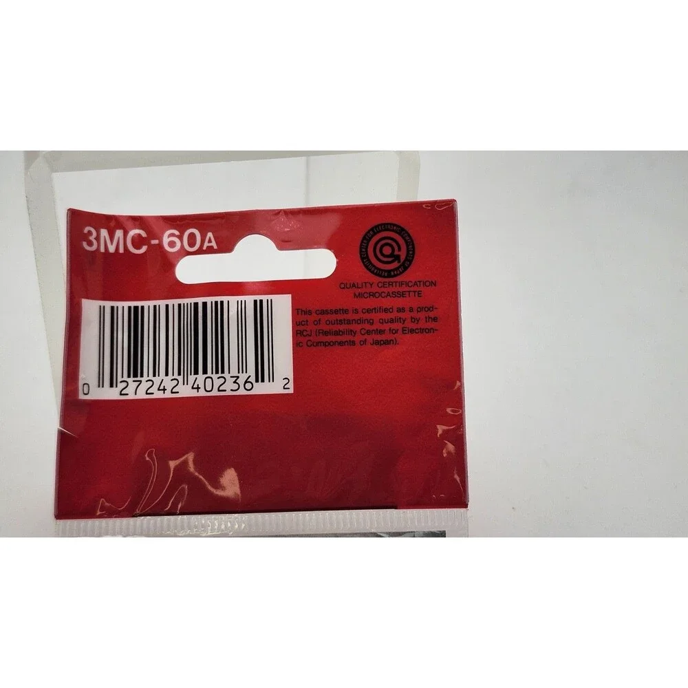 Sony MC-60 Micro Cassette Blank Tape ~ 3pk ~60 Min. ~New in Pkg